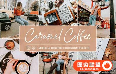 焦糖咖啡色调LR预设+移动APP预设 Lightroom Presets Caramal Coffee