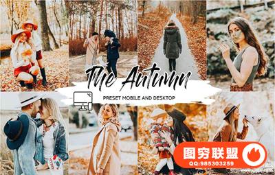 秋季人像Lightroom预设+手机APP预设 THE AUTUMN LIGHTROOM PRESETS