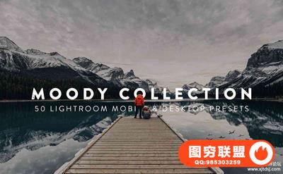 喜怒无常旅拍胶片LR预设+3DLUT预设 Moody Lightroom Presets and LUTs