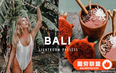 巴厘岛热带旅拍LR预设+手机lr预设 TROPICAL BALI LIGHTROOM PRESETS