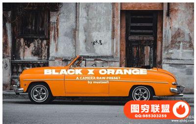 工业风城市旅拍黑金胶片Lightroom预设Black x Orange - Urban CR Filter