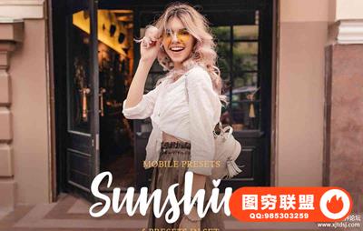 明亮通透复古人像LR预设+APP预设 Sunshine Lightroom Mobile Collection