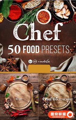 美食食品后期LR预设+手机lr预设 50 Food Lightroom Presets