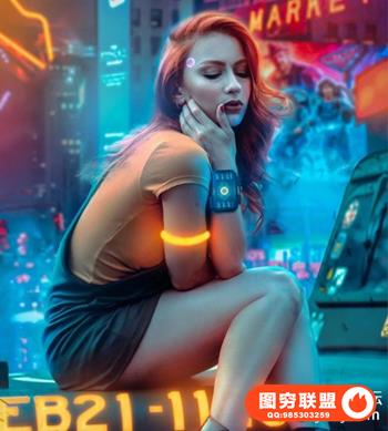 赛博朋克肖像-高级操作附带素材