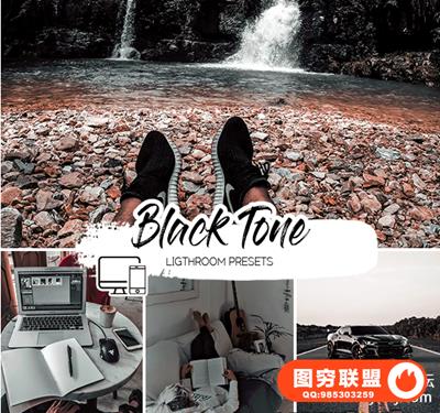 黑金城市旅拍LR预设+手机lr预设 Black Tone Lightroom Presets