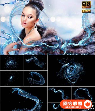 8K波浪叠加 8K Winter Waves Overlays