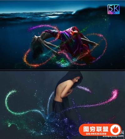 5K梦幻闪粉覆盖彩色版 5K Pixie Dust Overlays Color Edition