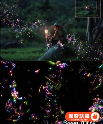 4K高清分辨率魔幻光线叠层背景v4 4K Magic Light Overlays Vol. 4