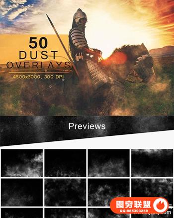 50个灰尘覆盖层滤镜叠加图层背景底纹纹理集合【jpg】设计素材