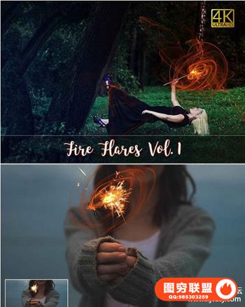 4K分辨率火焰耀斑叠层背景PNG免扣素材图层样式叠加纹理PS素材