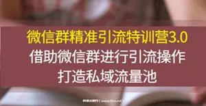 陆明明·微信群精准引流特训营3.0