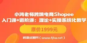 小鸿老师跨境电商Shopee入门课+进阶课