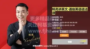 有道精品课：杨亮讲英文·通俗英语语法课价值1398元