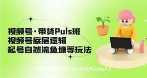 视频号·带货Puls班，视频号底层逻辑-网盘下载