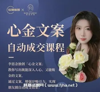 玩赚新媒:心金文案自动成交课程