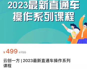 云创一方 | 最新直通车操作系列课程价值499元-