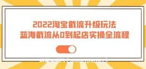 方韬电商圈·蓝海截流从0到起店实操全流程