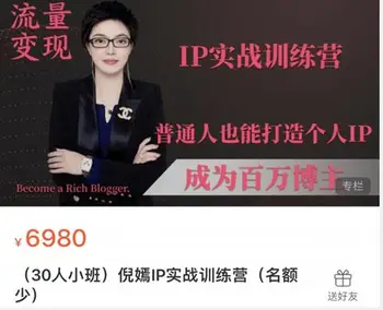 倪嫣IP实战训练营价值6980元