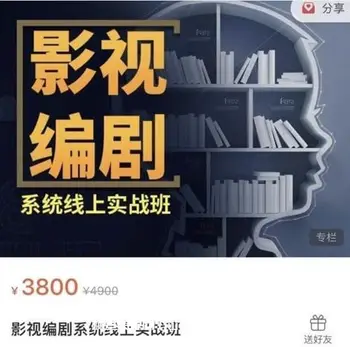 影视编剧系统线上实战班价值3800元