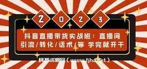 抖音直播带货实战班-网盘下载