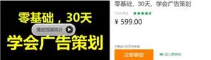 网易云课堂：零基础30天学会广告策划（价值599元）下载