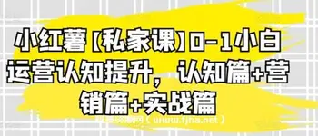 天诺老吴 小红书[私家课]0-1小白运营认知提升