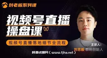 刘老板:视频号直播操盘课