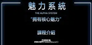 搭讪大师柯李思：魅力系统私教课