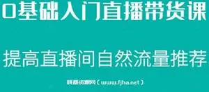 0基础入门直播带货课