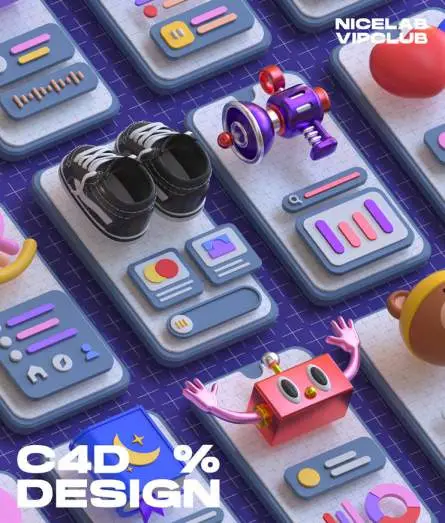 [稀有好课]不错实验室-C4D创意基础设计/C4D教程/C4D课程/C4D基础价值899