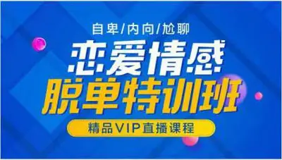 [稀有好课]山本教育素云VIP恋爱技巧-脱单特训班第9期,别光顾着学习,是时候找个女朋友了价值2298元