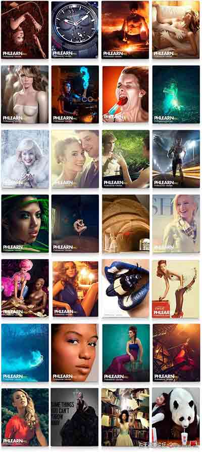 PHLearn出品的PS视频教程合集超过140套（25GB）