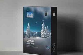 Laponie-Samir Belharma冬季外观风景合成附带PSD和合成素材