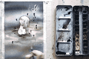 水彩零基础教程 风景人物技法都有-CG原画|插画|鼠绘