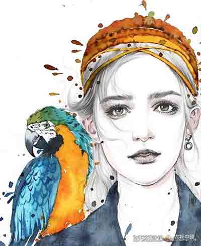 玄月水彩教程 稀有资源-CG原画|插画|鼠绘