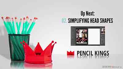 夸张漫画风格肖像数字绘画实例训练视频教程-CG原画|插画|鼠绘