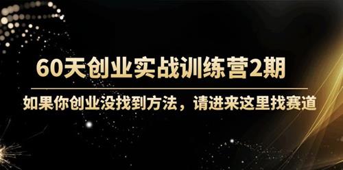 晚情60天创业训练营2期（完结）实战训练