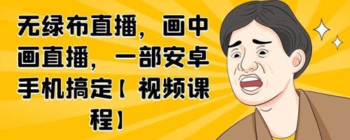 无绿布直播，画中画直播，一部安卓手机搞定