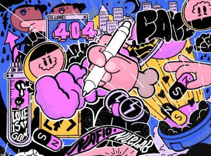 不错实验室潮流插画魔鬼训练营2021年【画质高清有素材】