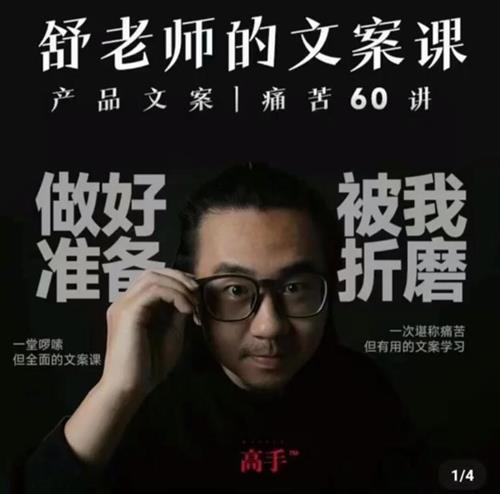 舒老师的文案课 产品文案痛苦60讲