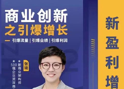 张琦商业创新之引爆利润增长,引爆流量|引爆业绩|引爆利润