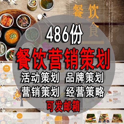 486份酒店餐饮行业运营策划方案品牌营销活动推广促销经营资料包