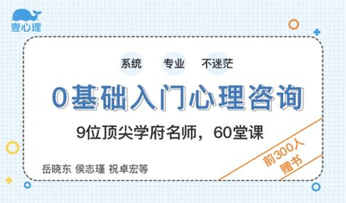 壹心理：0基础入门心理咨询 60堂启蒙课领你进入心理咨询的大门