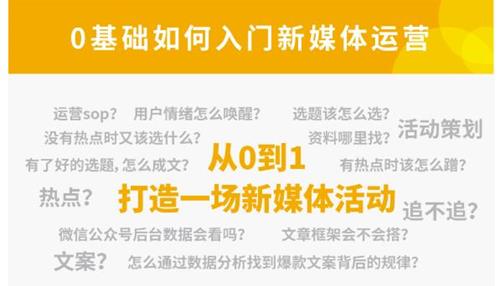 小灶能力派：新媒体运营系列课，课程零基础入门，解锁高薪职业必备的四项技能