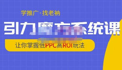 老衲引力魔方系统课，让你掌握低PPC高ROI玩法