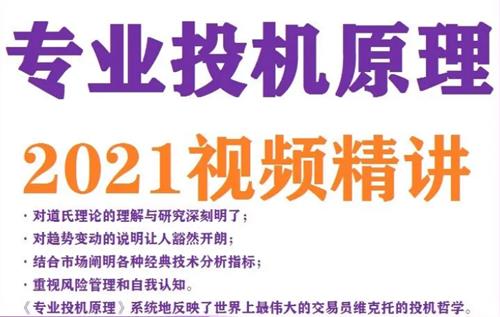 专业投机原理 视频精讲