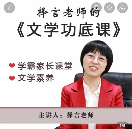择言老师的《文学功底课》