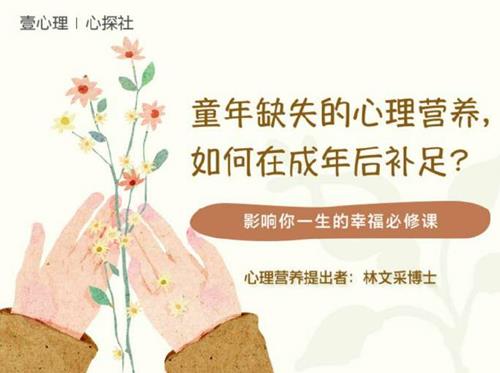林文采《童年缺失的心理营养，如何在成年后补足》