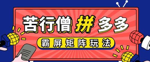 苦行僧-拼多多店铺运营实操开店视频教程