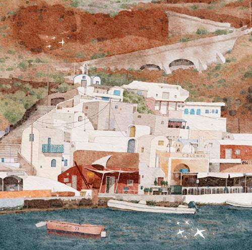 冷风ipad插画课水彩风景进阶2021年9月结课